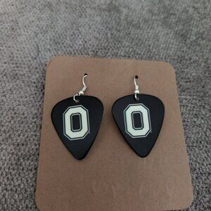 Women's OHIO BUCKEYE'S GUITAR PICK EARRINGS